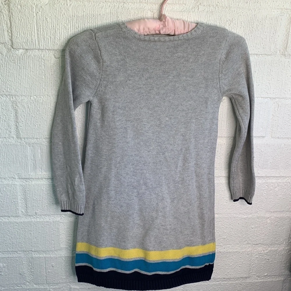 Gymboree Knit Sweater Girls Kids Flower Daisy Jewel Sweater Dress sz 7